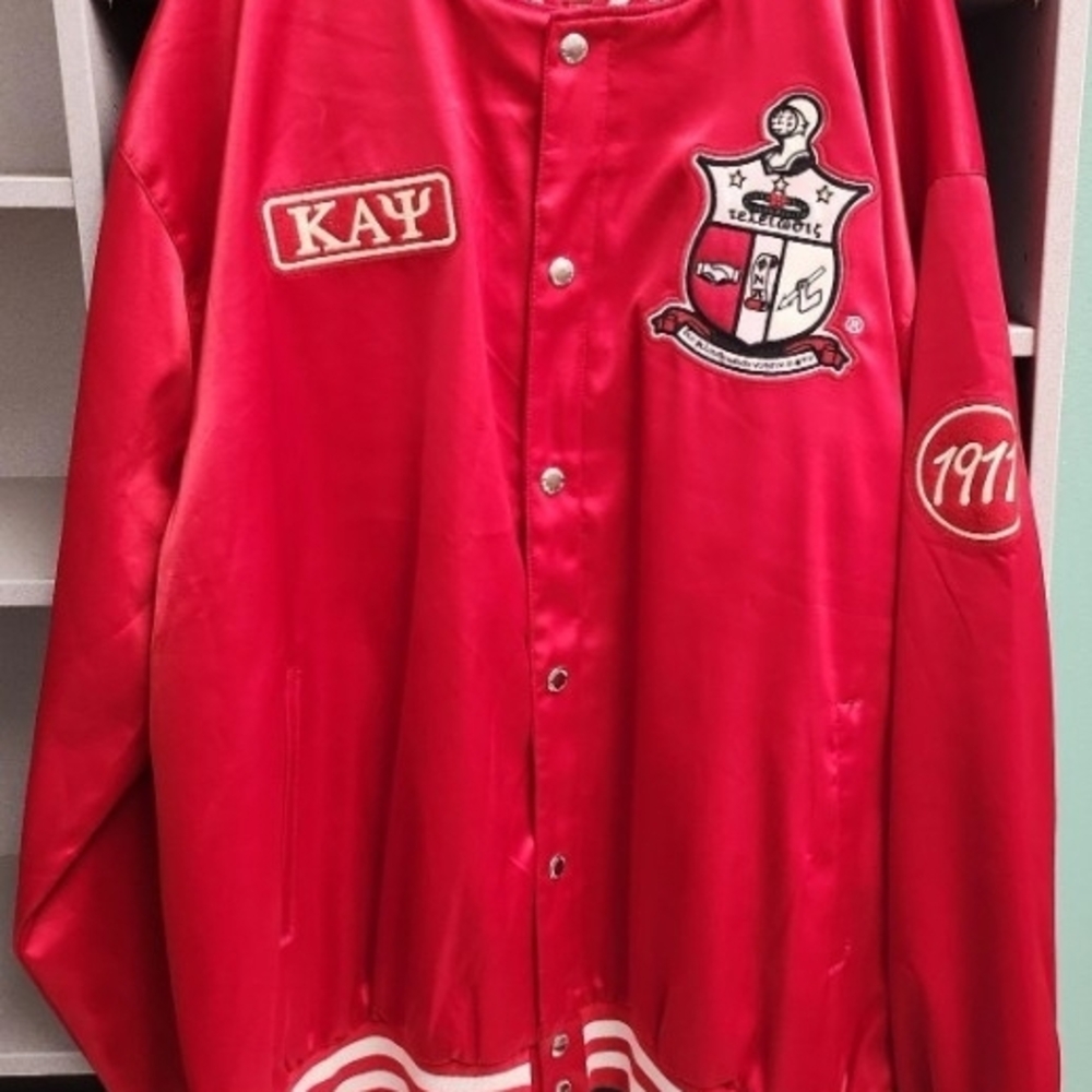 Kappa Alpha Psi(5X ONLY) Varsity Bomber Pledge Fraternity Line Jacket. - Picture 4 of 7